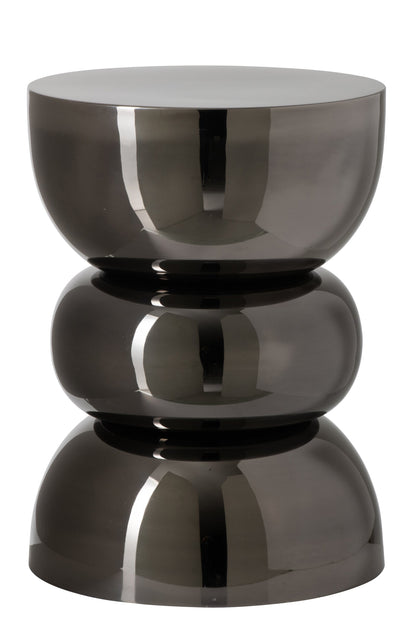 Side Table Chrome Iron Black