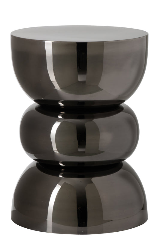 Side Table Chrome Iron Black
