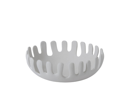 Decorative Bowl Aluminium White