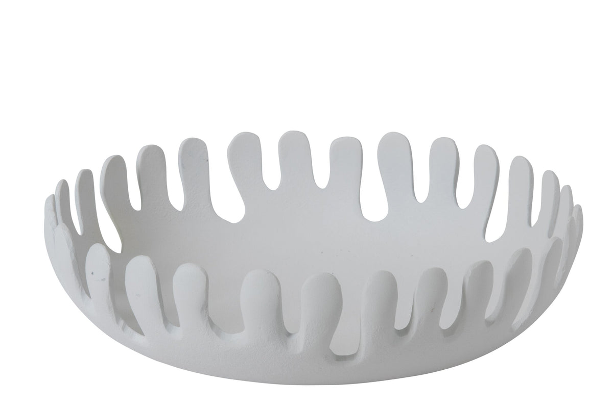 Decorative Bowl Aluminium White