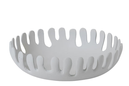Decorative Bowl Aluminium White