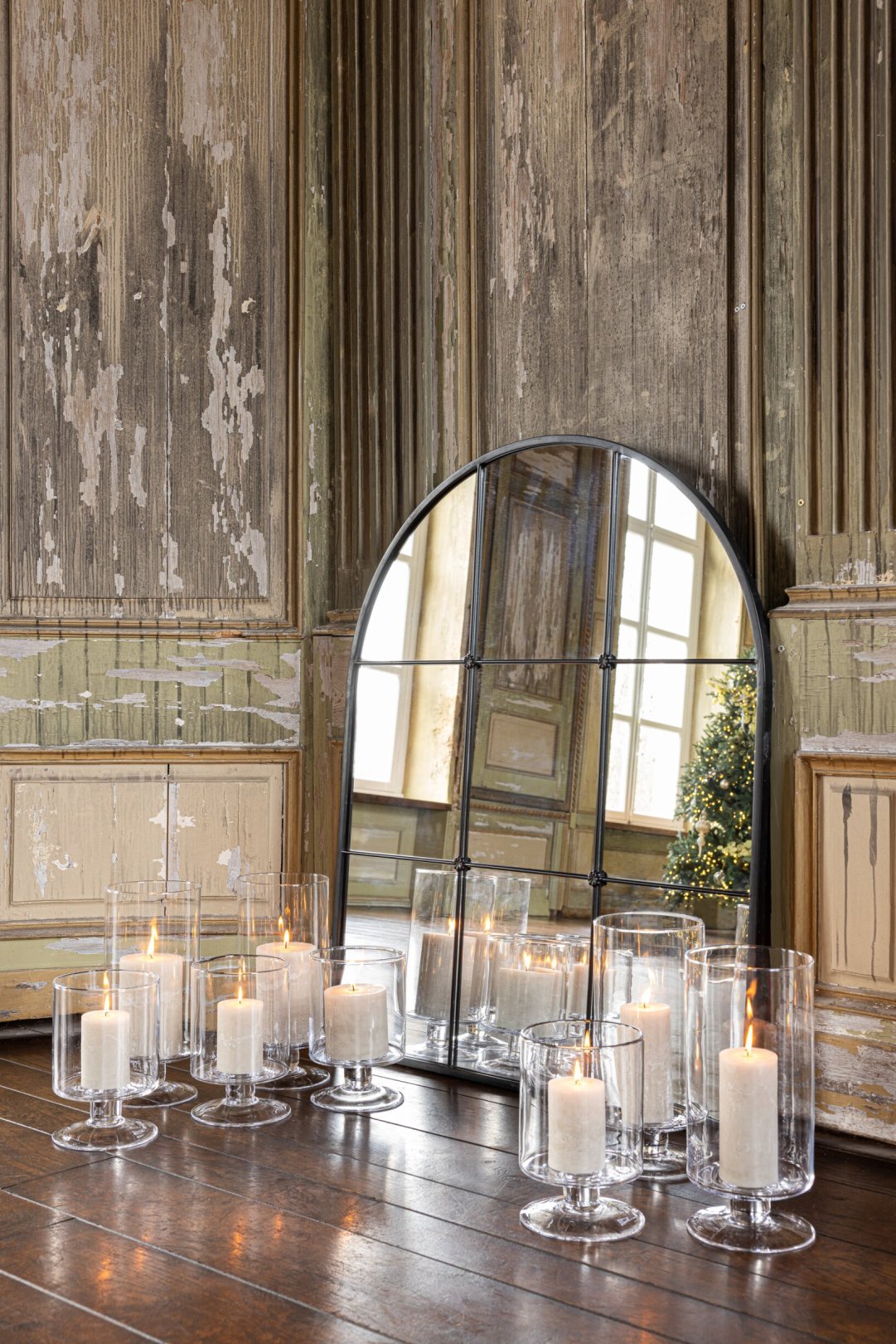 Wall Mirror Antique Mirror Black Large