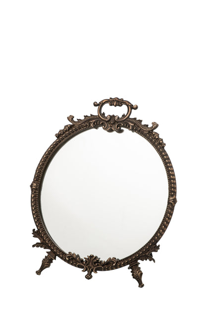 Wall Mirror Tod Pewter Brass