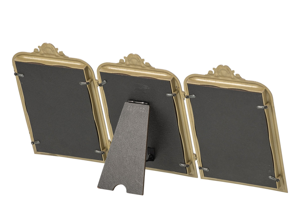 Painting Triptych Pewter Multi