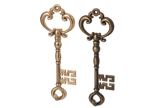 Key Pewter Gold/Brass Assortment Of 2