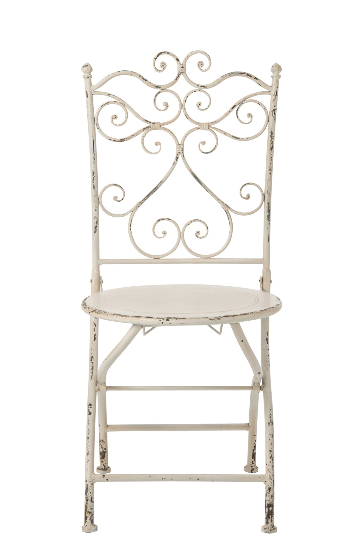 Garden Chair Metal Off-White