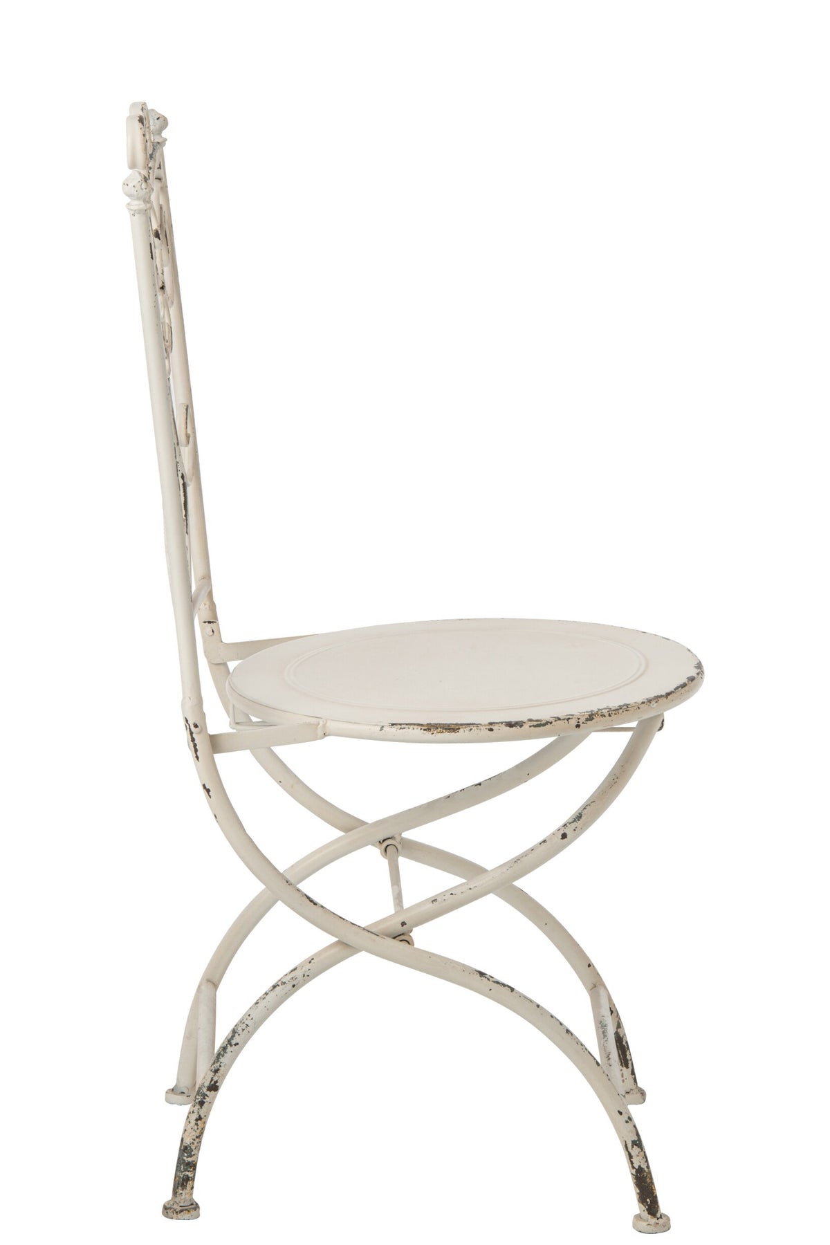 Garden Chair Metal Off-White