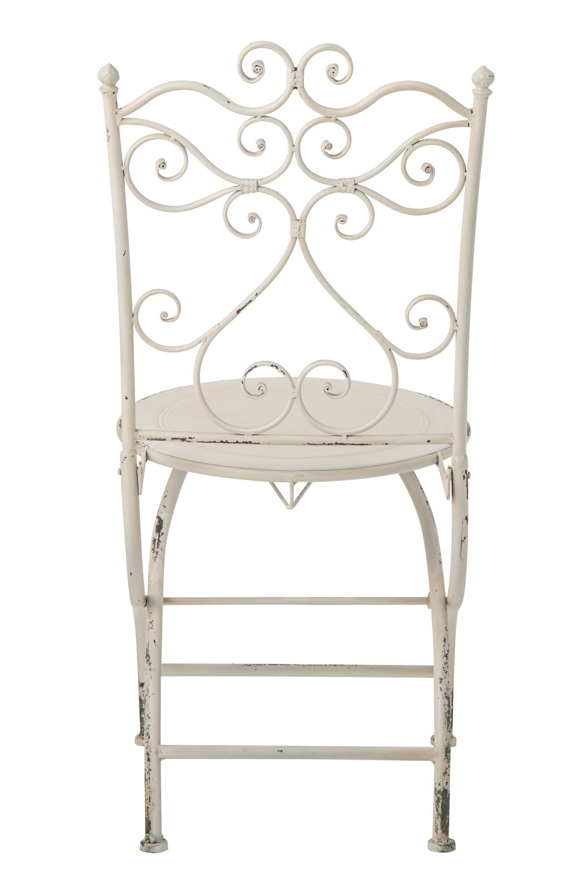 Garden Chair Metal Off-White