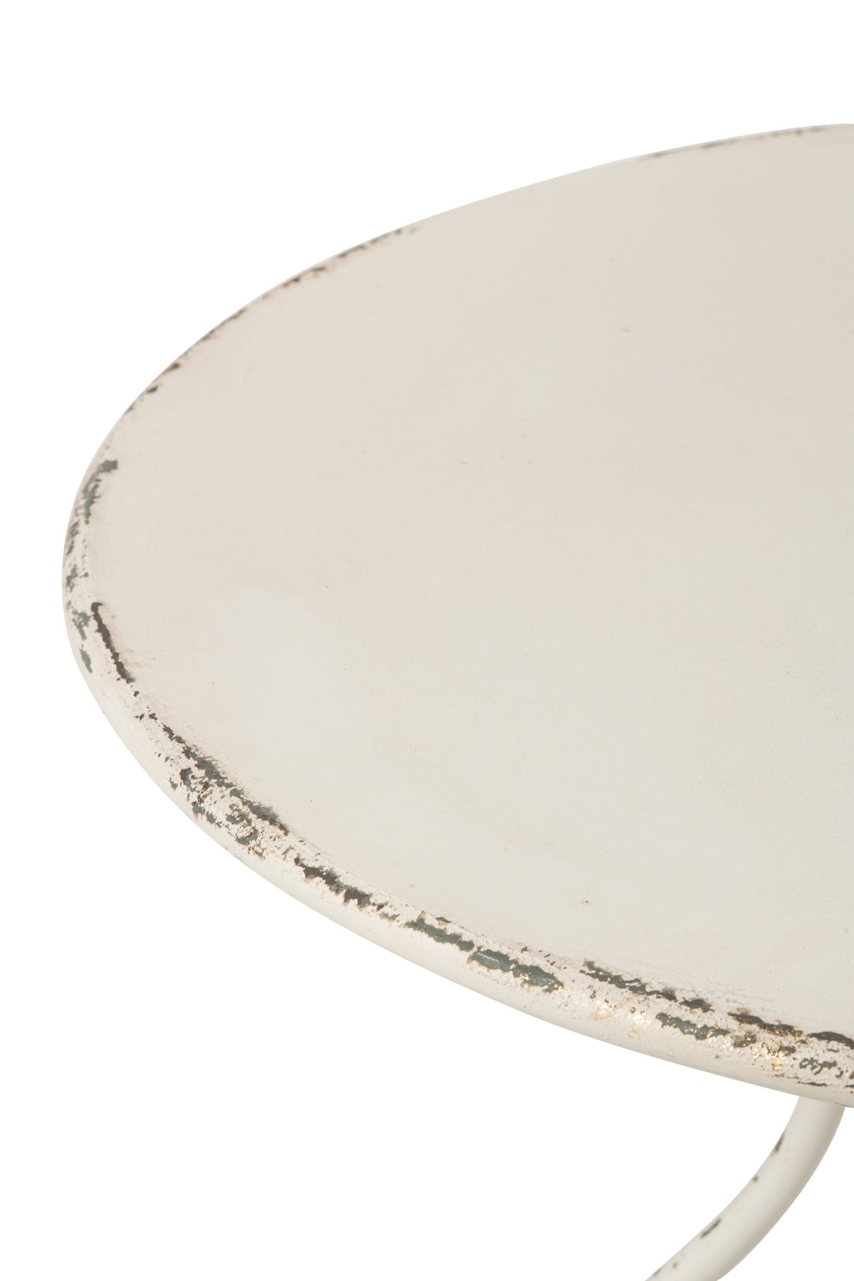 Garden Table Metal Off-White