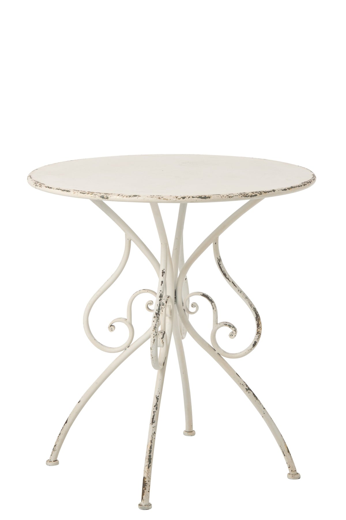 Garden Table Metal Off-White