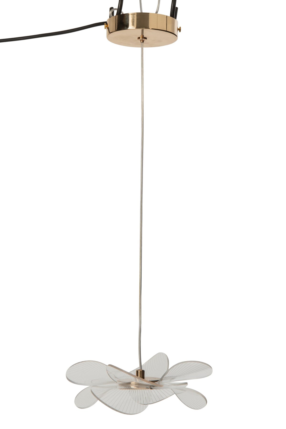 Ceiling lamp flower acrylic gold small