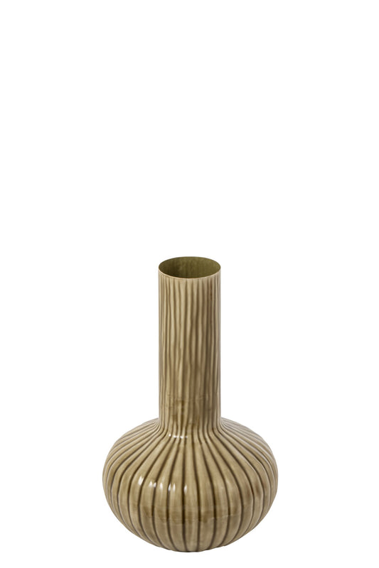 Vase Iron Olive Small