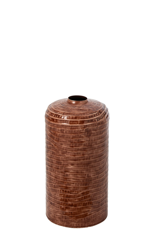 Vase Iron Brown