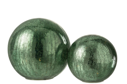 Ball LED Glass Green Large