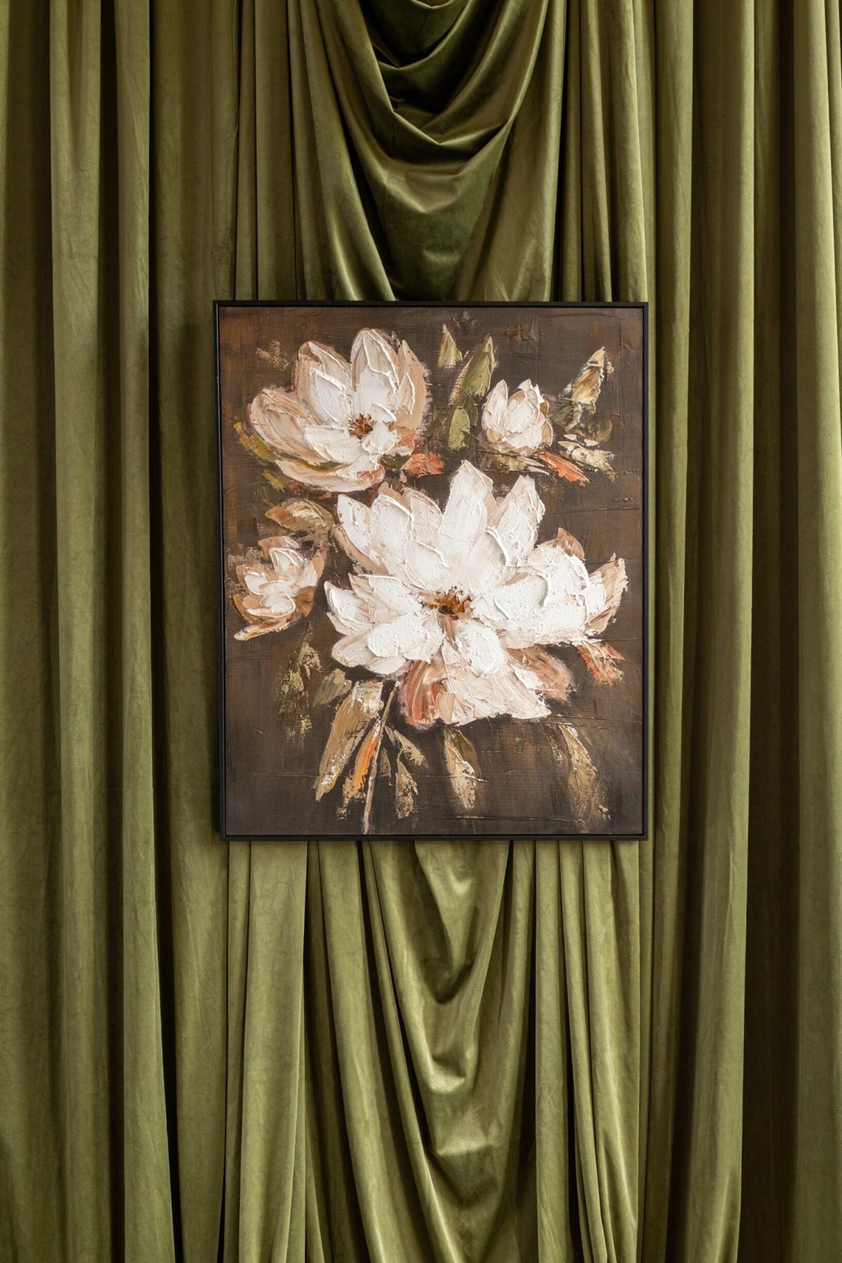 Painting Flower Pinewood Multi Assortment Of 2