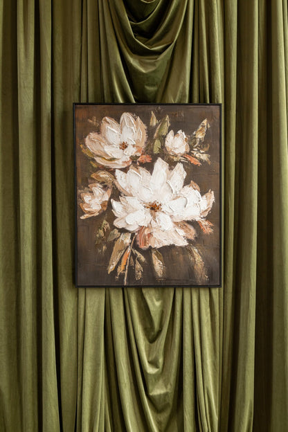 Painting Flower Pinewood Multi Assortment Of 2