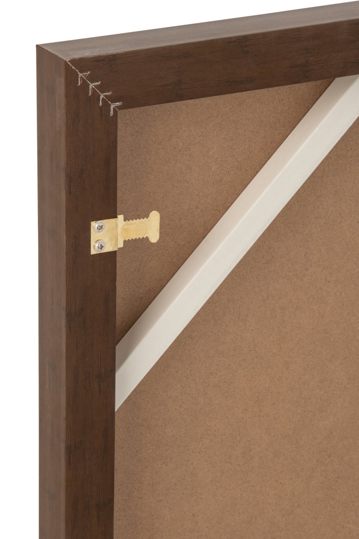 Painting Deer + Snow MDF White/Brown