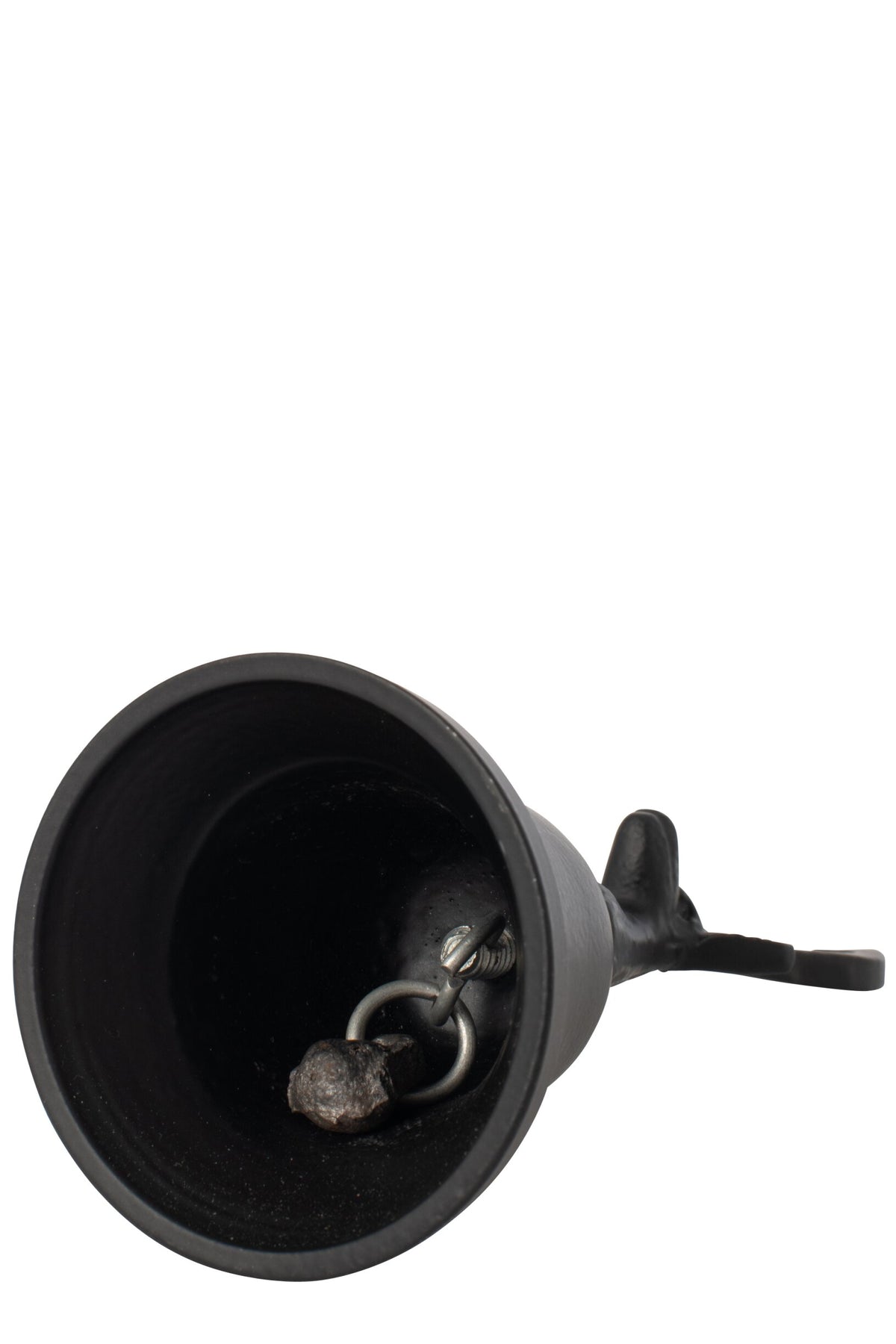 Decorative Bell Jar Deer Aluminium Black