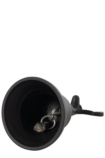 Decorative Bell Jar Deer Aluminium Black