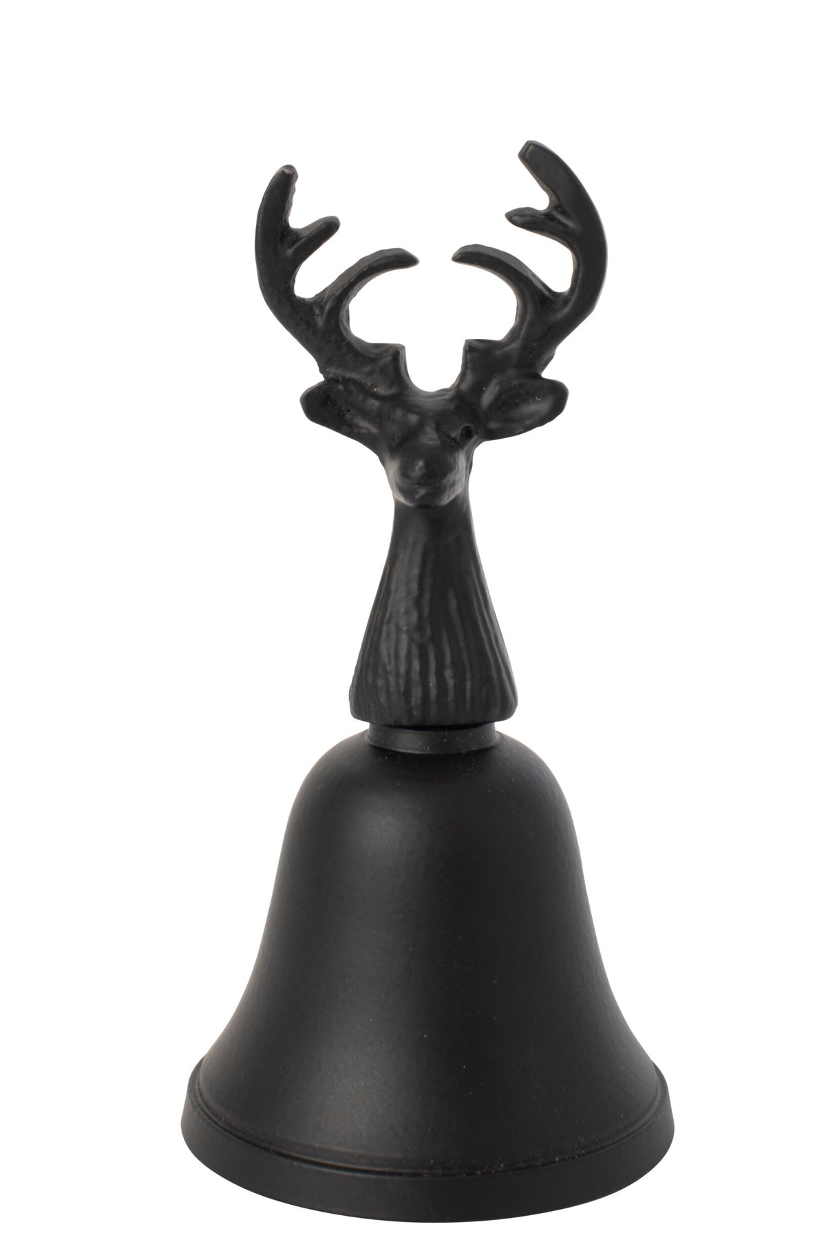 Decorative Bell Jar Deer Aluminium Black