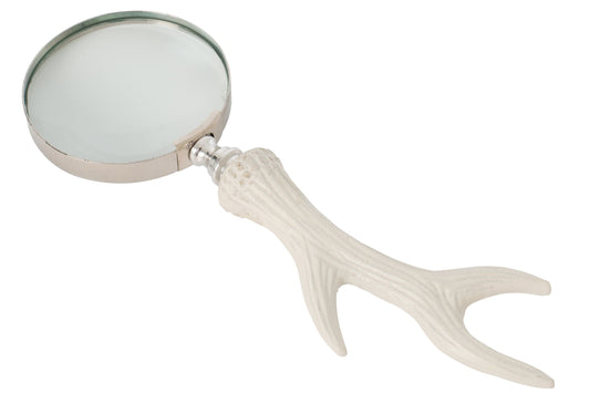 Magnifying Glass Deer Aluminium Off-White