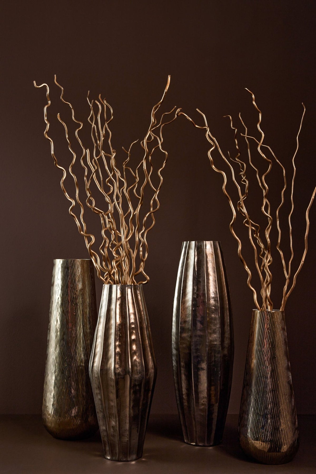 Vase Aluminium Gold Large