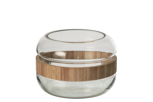 Vase Circle Glass Natural/Transparent