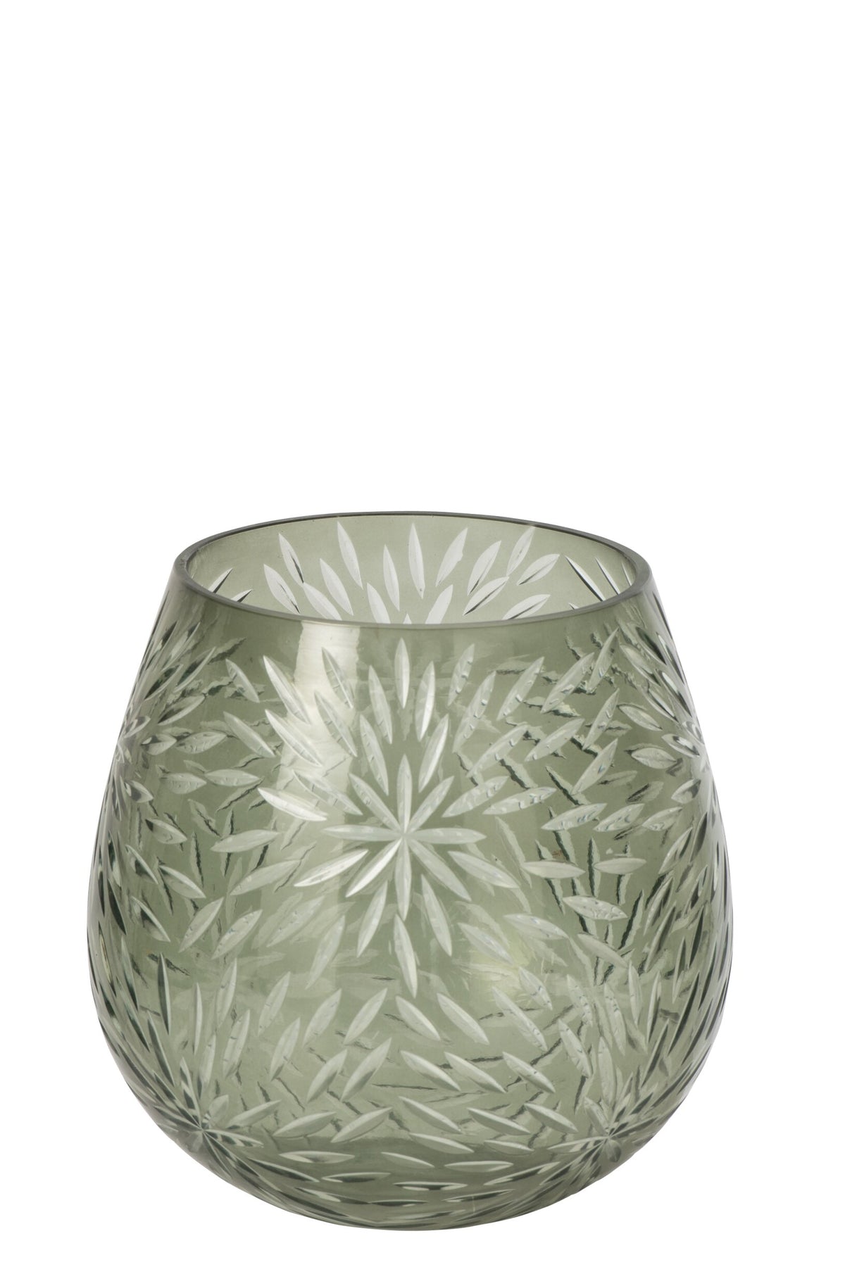Kaarshouder Reliëf Glas Kakigroen