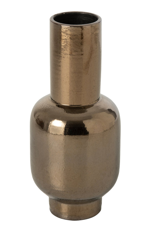 Vase Round Base Ceramic Bronze