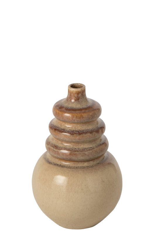 Vase Ceramic Ecru/Beige Small