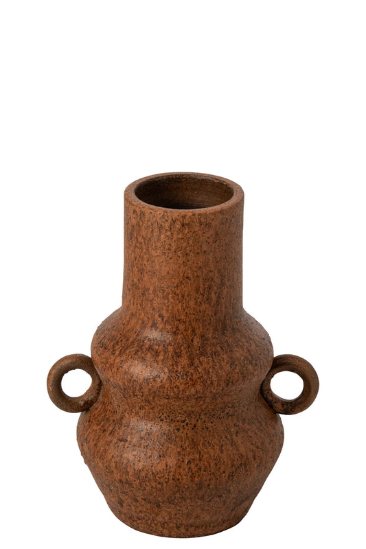 Vase Ceramic Cognac Small