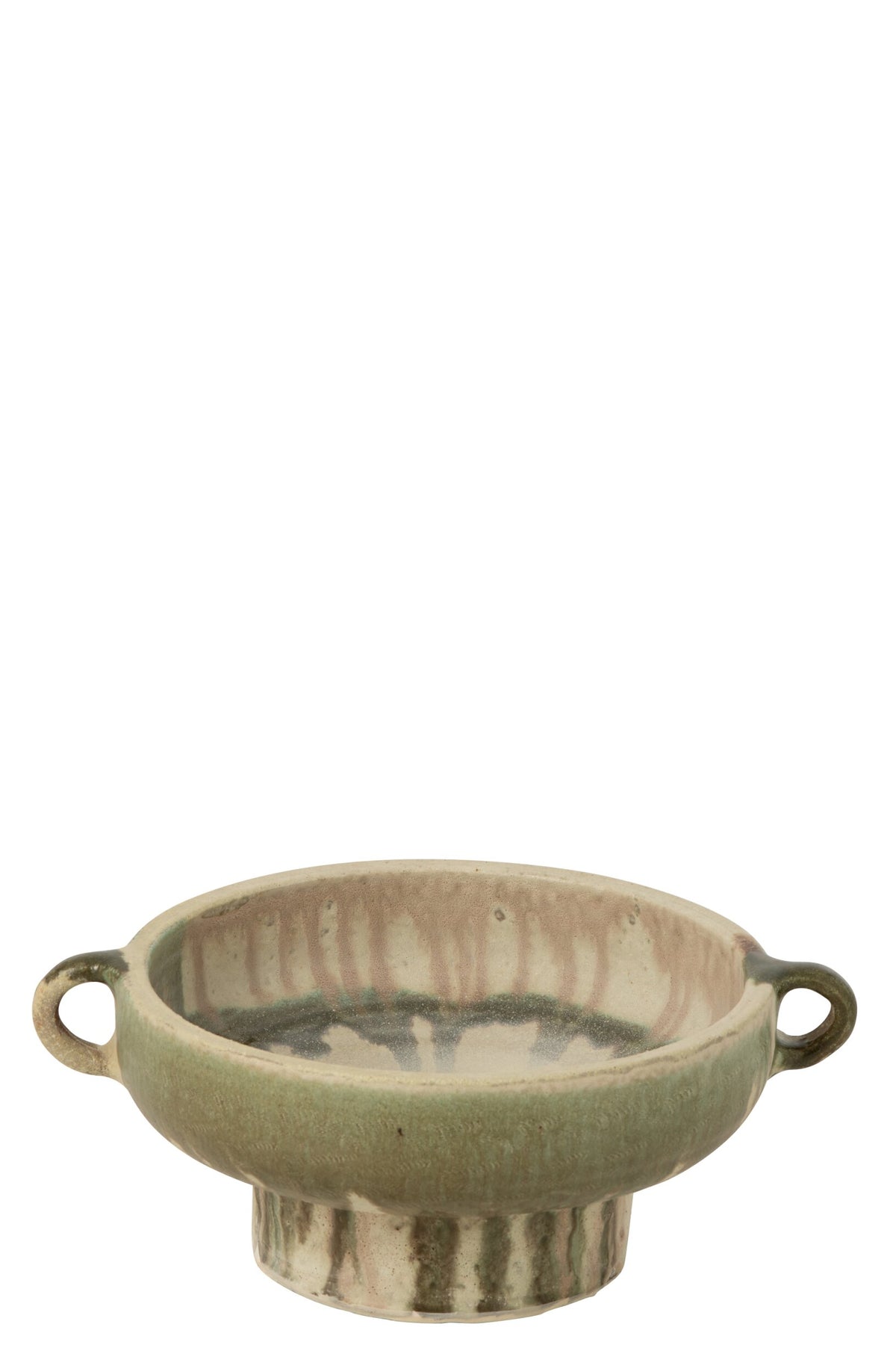 Decorative Tray Ceramic Olive/Light Beige