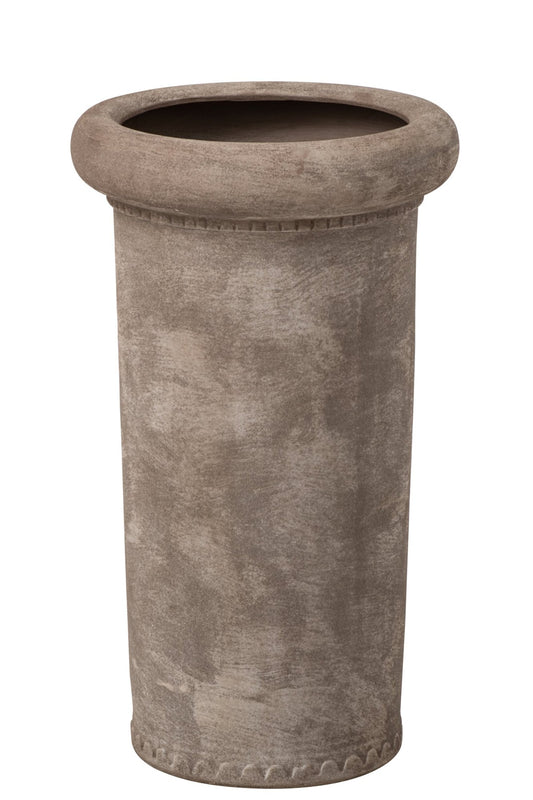 Vase Stoneware Greige Large