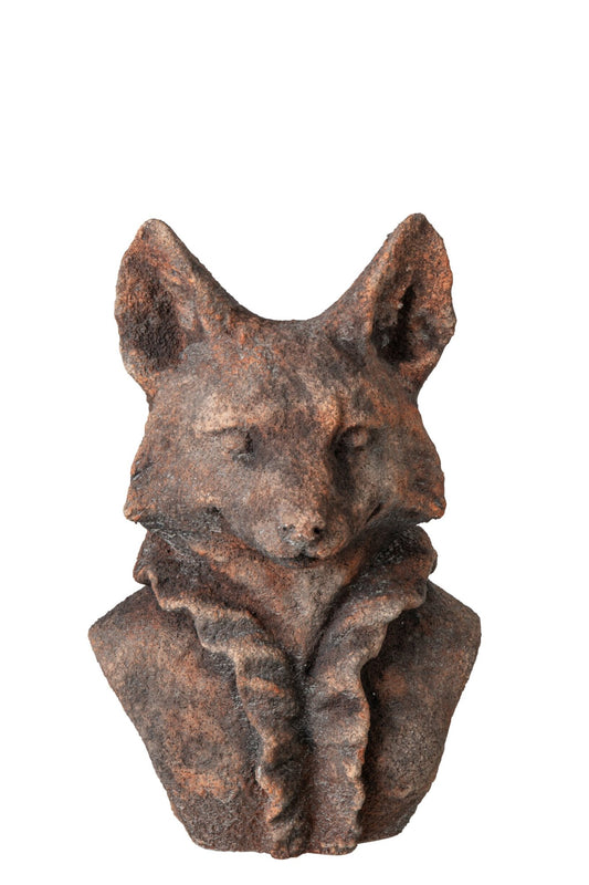 Fox Polyresin Brown Small