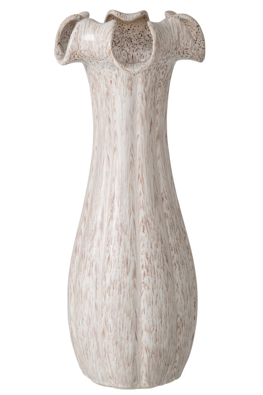 Vase Clay/Glaze Light Beige Large