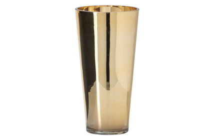 Kaarshouder Glas Goud Large