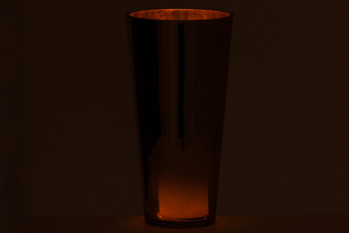 Kaarshouder Glas Goud Large
