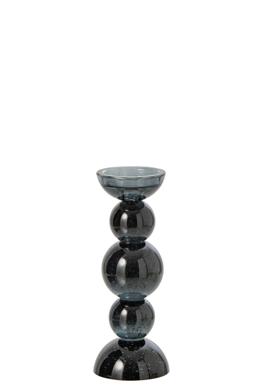 Kaarshouder Glas Petrol Small