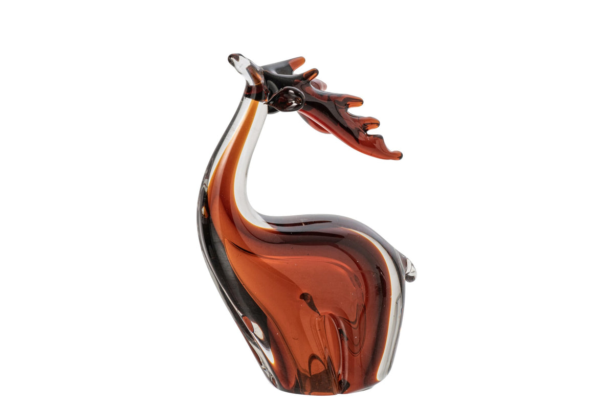 Deer Glass Bronze Large