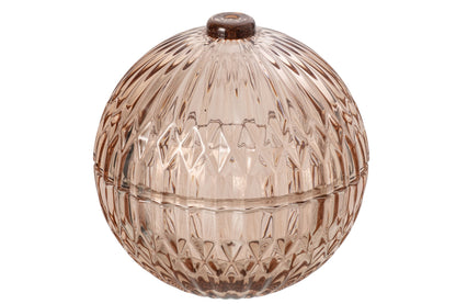 Jar Decorative Ball Glass Dark Orange