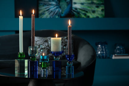 Kaarshouder Glas Blauw