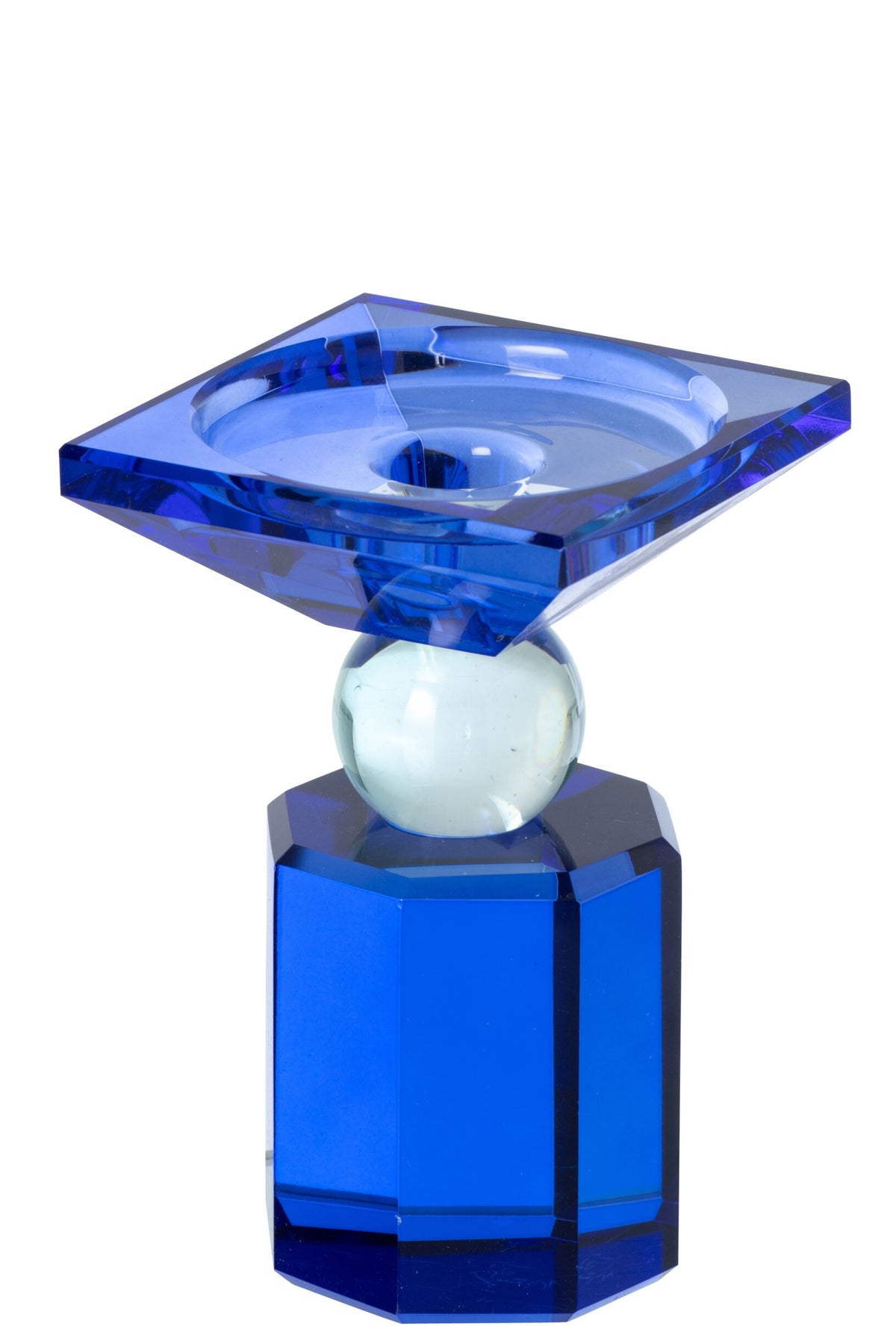Kaarshouder Glas Blauw