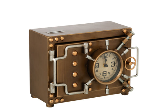 Table Clock Metal Gold