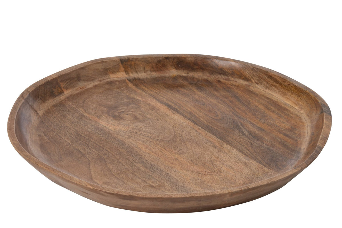Dienblad oneffen mango hout naturel