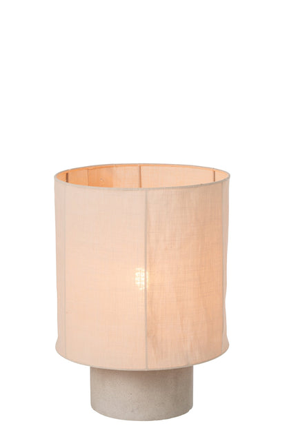 Table lamp cement beige medium