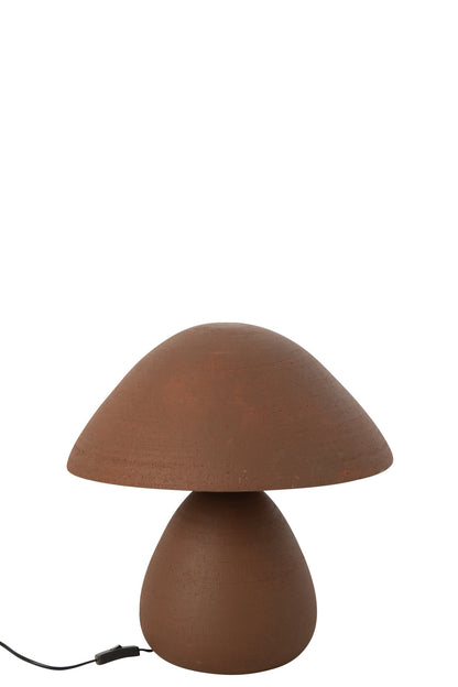 Table lamp earthenware brown
