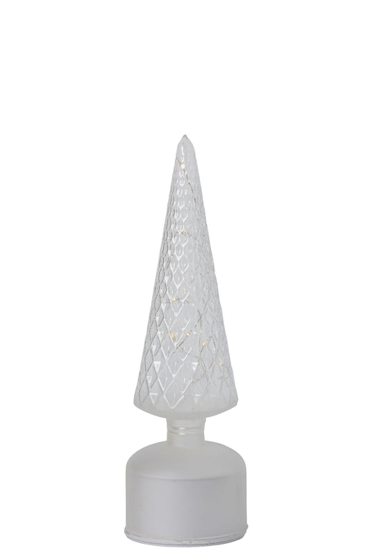 Tree LED Turning Glass Transparent Small