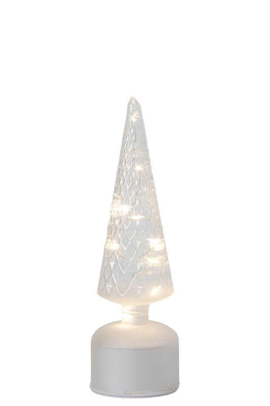 Tree LED Turning Glass Transparent Small