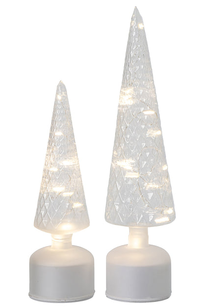 Tree LED Turning Glass Transparent Large