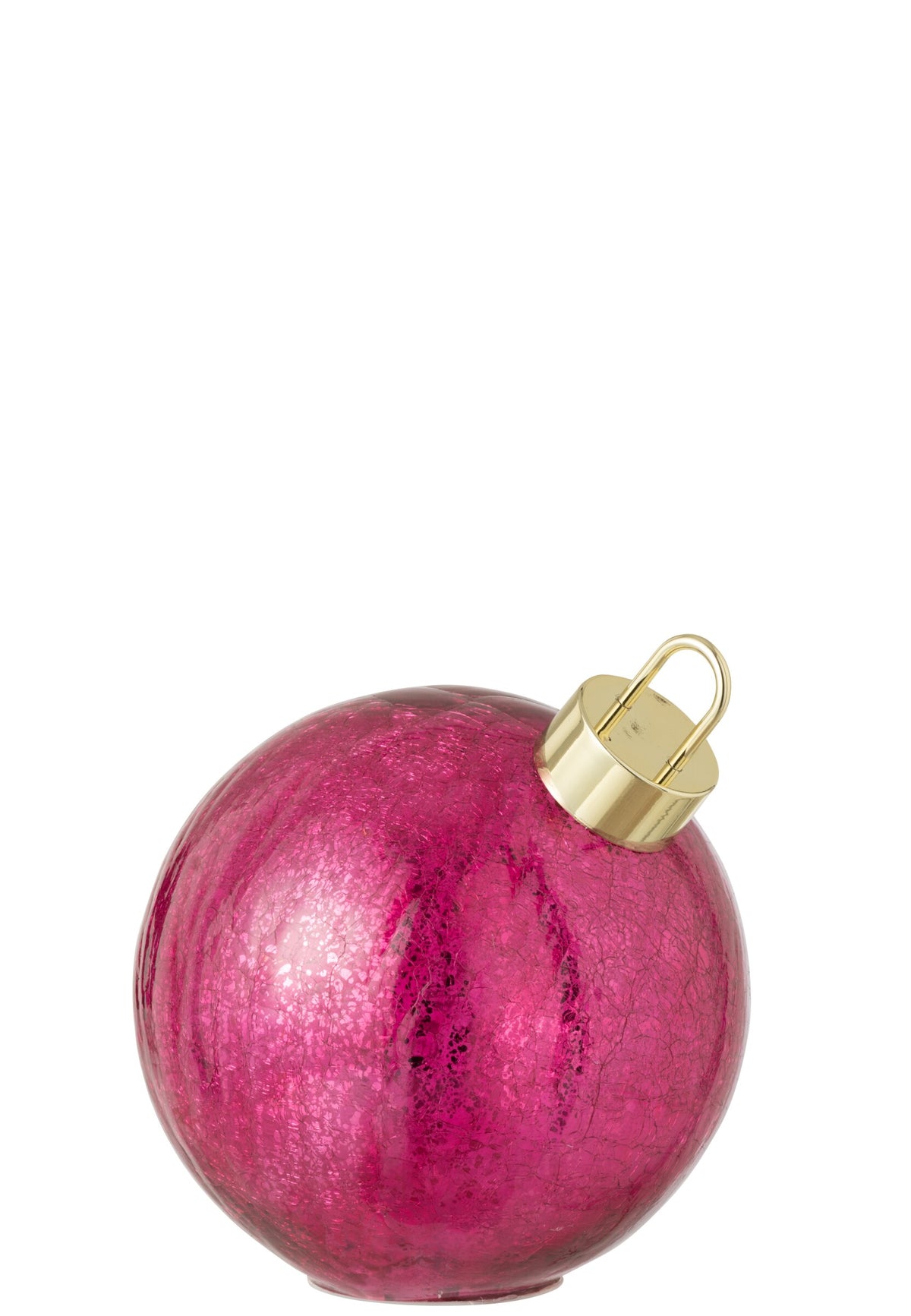 Ball LED Glass Dark Pink Medium